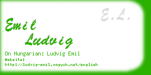 emil ludvig business card